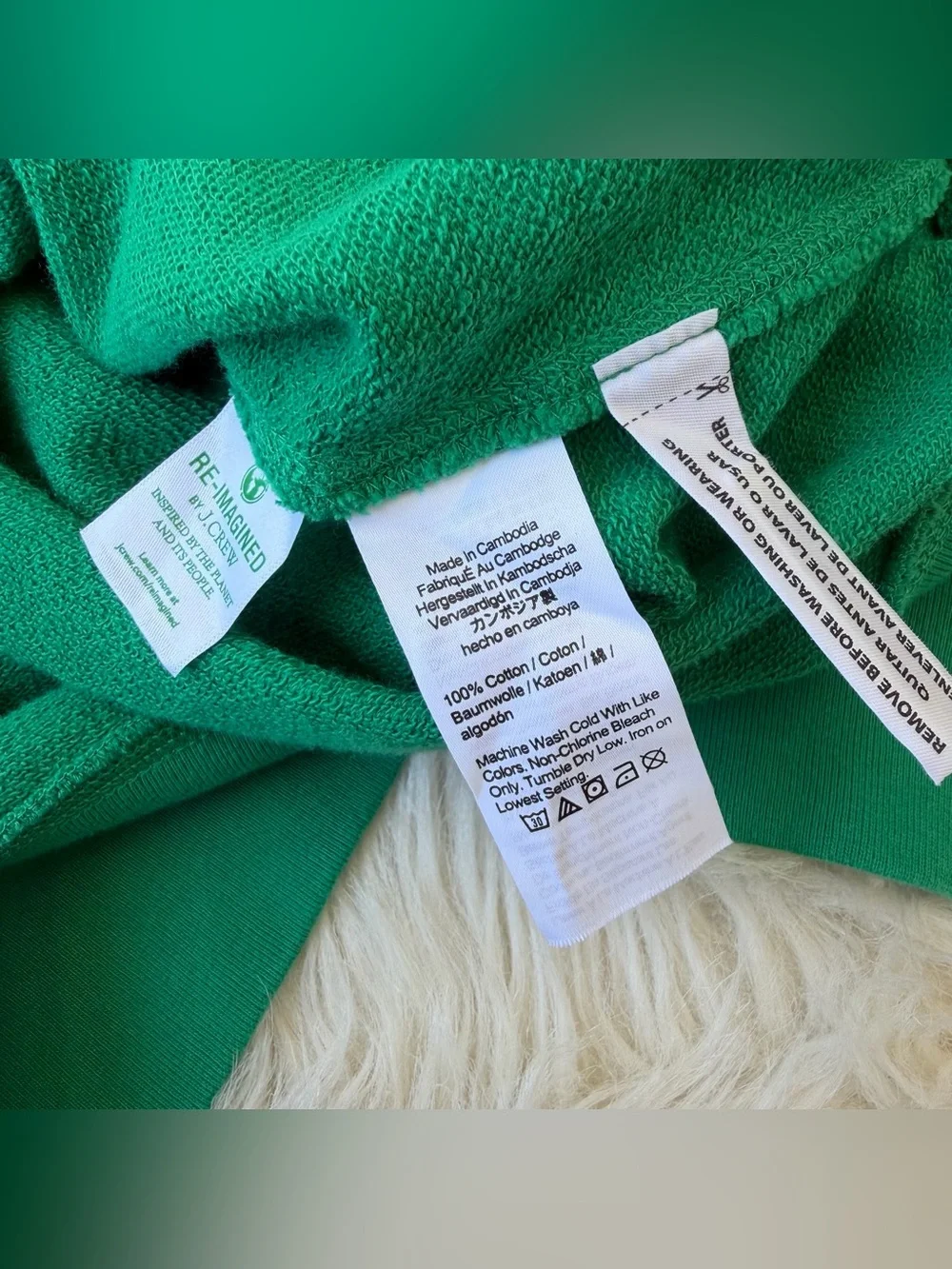 J. Crew French Terry Crew Sweatshirt and Shorts Matching Set